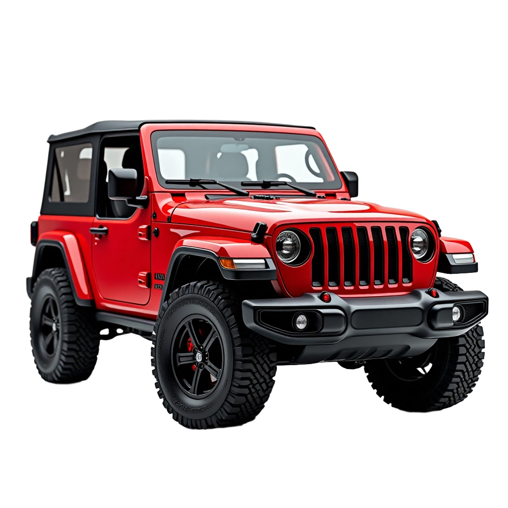 Red Jeep Wrangler